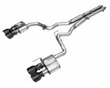 AWE SwitchPath Exhaust for S650 Ford Mustang Dark Horse - Quad Diamond Black Tips (3025-43375)