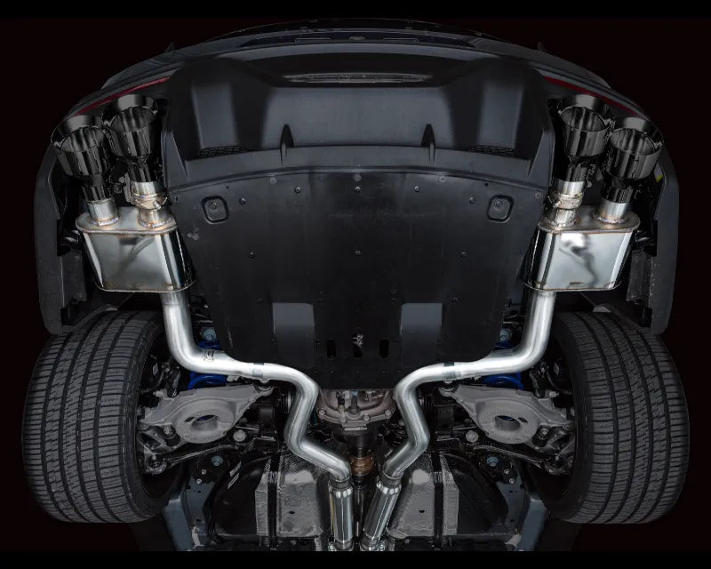 AWE SwitchPath Exhaust for S650 Ford Mustang Dark Horse - Quad Diamond Black Tips (3025-43375)