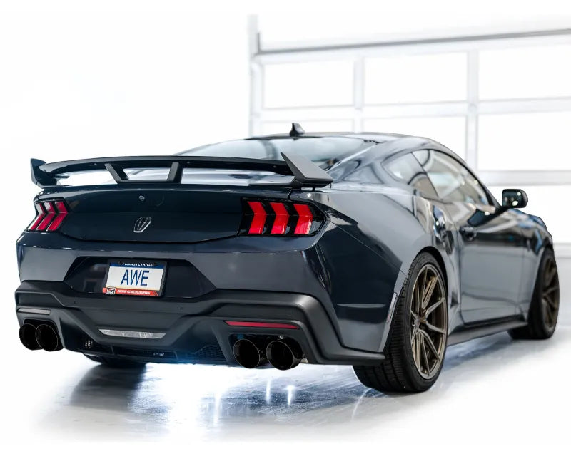 AWE SwitchPath Exhaust for S650 Ford Mustang Dark Horse - Quad Diamond Black Tips (3025-43375)
