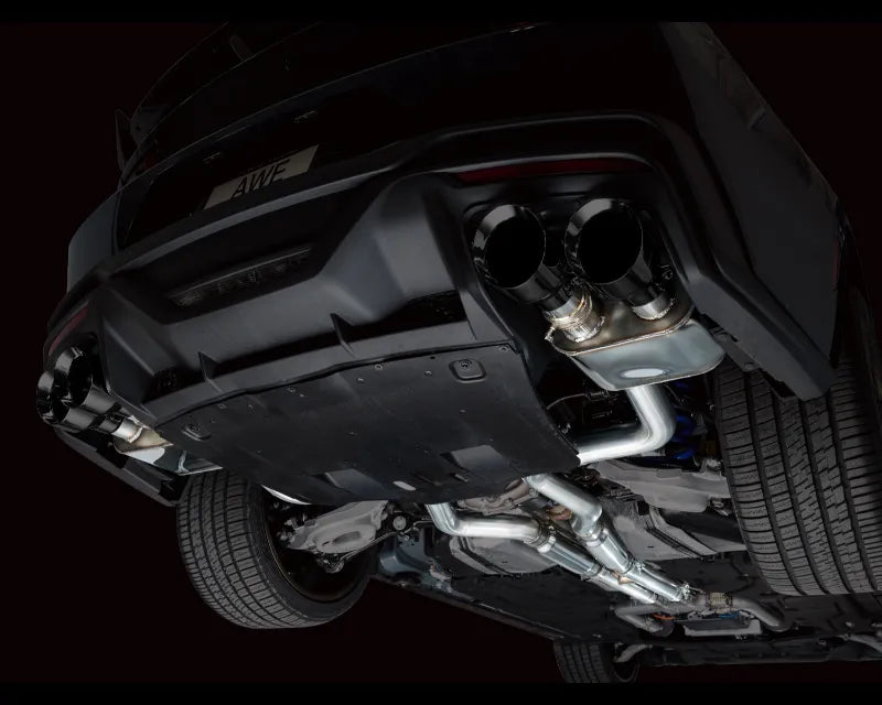 AWE SwitchPath Exhaust for S650 Ford Mustang Dark Horse - Quad Diamond Black Tips (3025-43375)