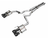 AWE SwitchPath Exhaust for S650 Ford Mustang GT Fastback - Quad Diamond Black Tips (3025-43650)