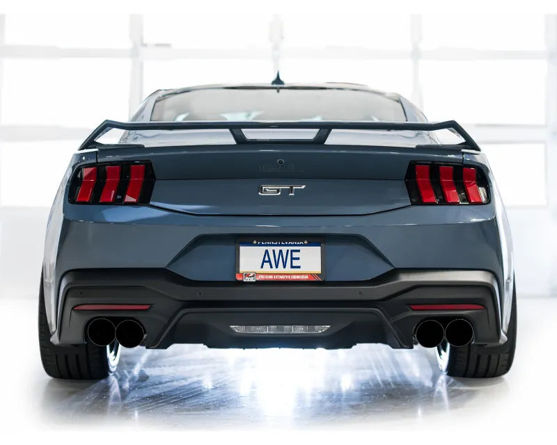 AWE SwitchPath Exhaust for S650 Ford Mustang GT Fastback - Quad Diamond Black Tips (3025-43650)