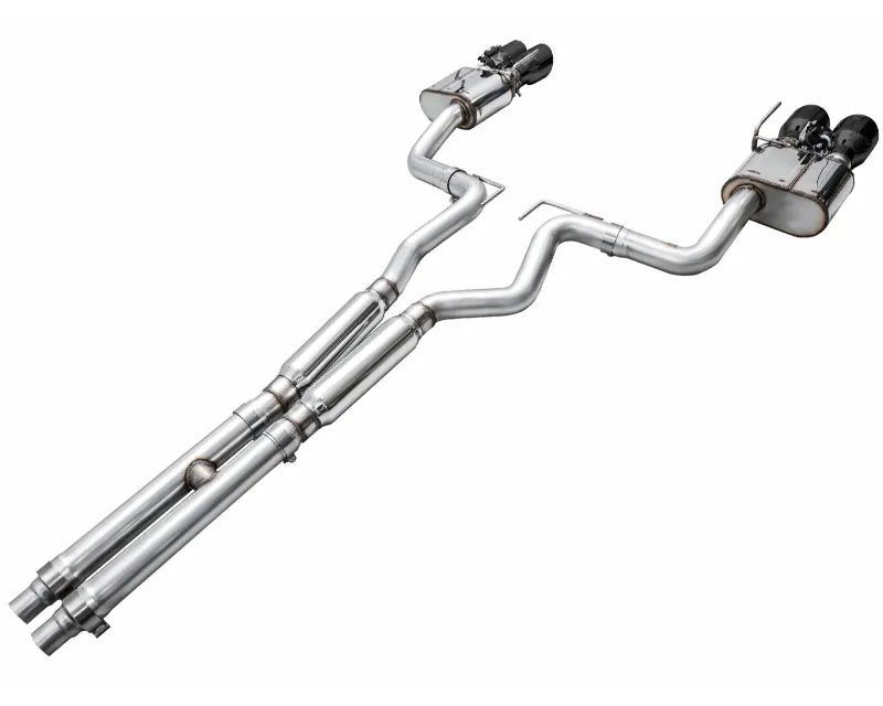 AWE SwitchPath Exhaust for S650 Ford Mustang GT Fastback - Quad Diamond Black Tips (3025-43650)