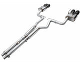 AWE SwitchPath Exhaust for S650 Ford Mustang GT Fastback - Quad Diamond Black Tips (3025-43650)