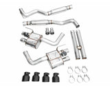 AWE SwitchPath Exhaust for S650 Ford Mustang GT Fastback - Quad Diamond Black Tips (3025-43650)