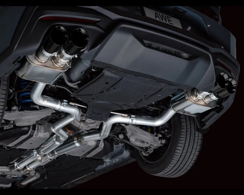 AWE SwitchPath Exhaust for S650 Ford Mustang GT Fastback - Quad Diamond Black Tips (3025-43650)
