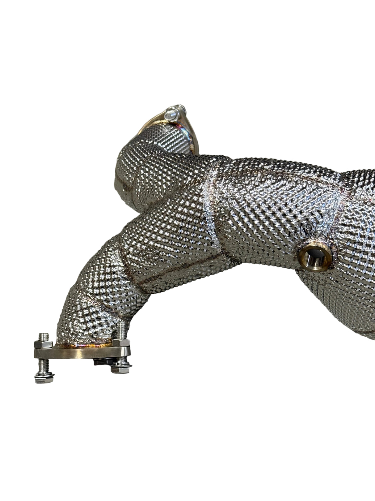 B9/B9.5 Catless Race Downpipe W/ Heat Shield - Audi B9 B9.5 3.0T S4 S5