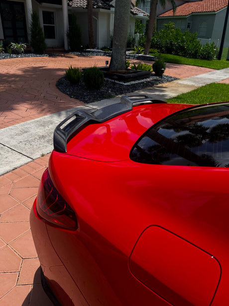 G82 M4 Carbon Fiber V Style Trunk Spoiler - G82 M4 G22 4-Series