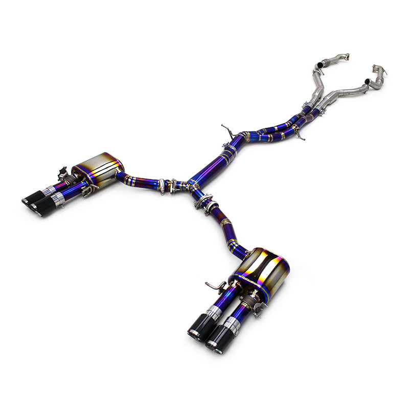Audi B9/B9.5 S4 Valved Exhaust System W/ Midpipes - Audi B9 B9.5 S4 3.0T