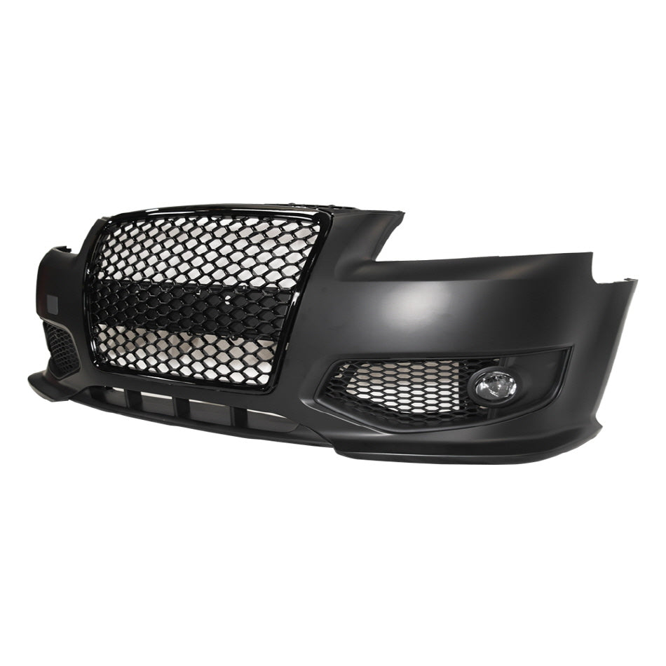 2005-2008 Audi A3 8P RS Style Front Bumper with Black Grille w/ Fog Lamps