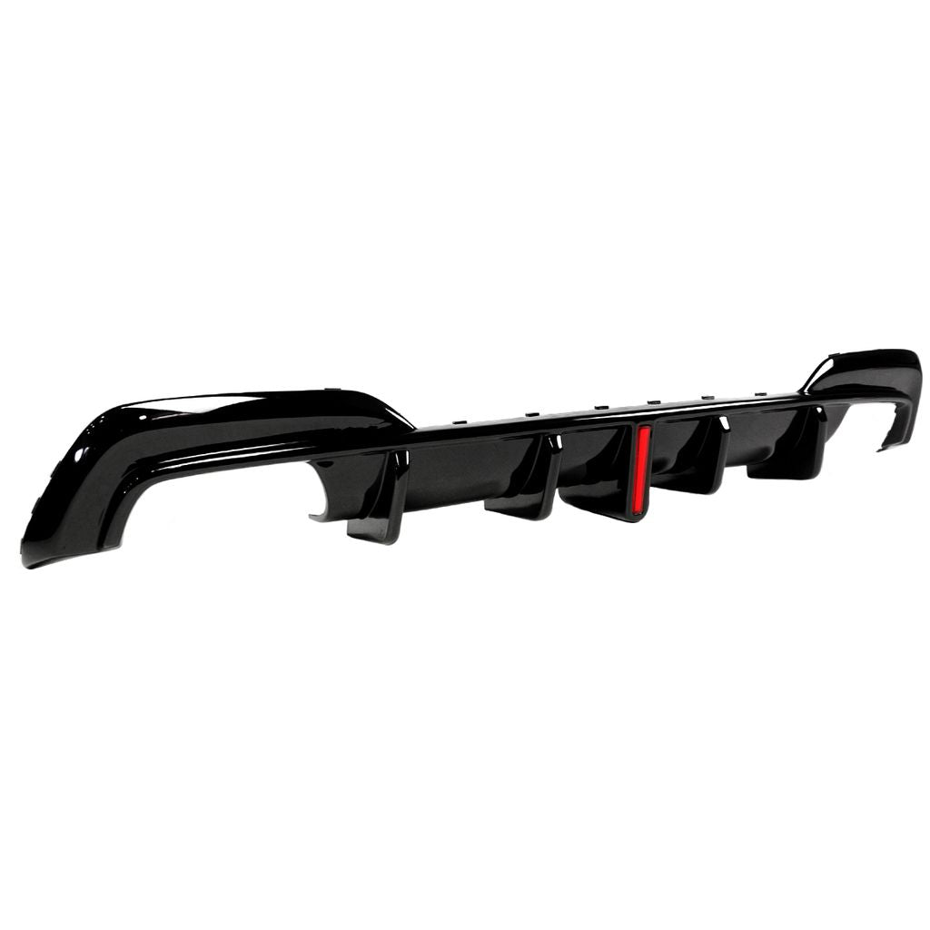 G20 Pre-LCI Gloss Black CTM Style Rear Diffuser W/ LED Light - G20 Pre-LCI 3-Series