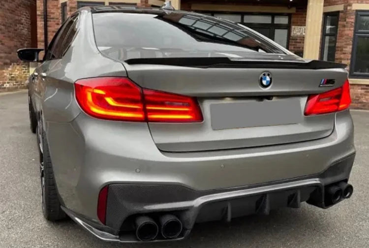 F90 M5 3D Style Carbon Fiber Rear Diffuser - F90 M5