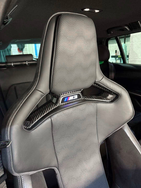 G8X Dry Carbon Fiber Center Bucket Seat Trim Insert - BMW G80 M3 G82 G83 M4 G87 M2 F92 M8