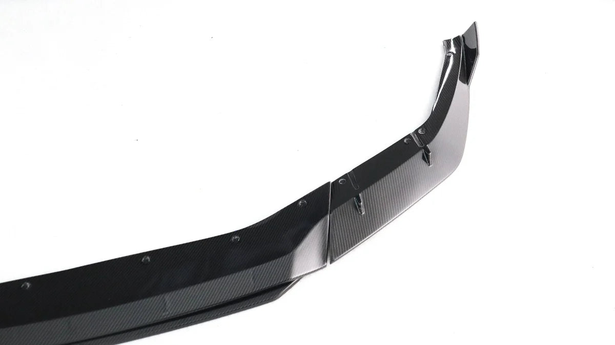 F90 LCI Carbon Fiber M Style Front Lip 4pc - F90 M5 LCI 2021+