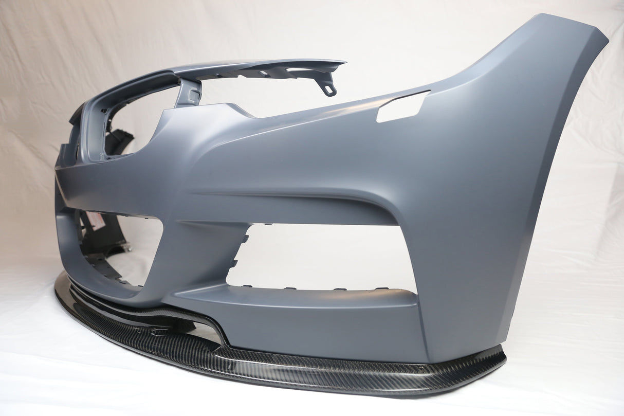 2012-2018 BMW F30 M-TECH Style Bumper + Carbon Front Lip