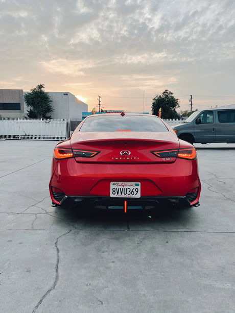 2017-2022 Q60 Gloss Black LED Diffuser With Winglets