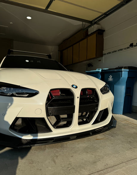 V Style Carbon Fiber 3-Piece Front Lip (BMW G80 M3 | G82/G83 M4) - MidWest Bimmer Supply