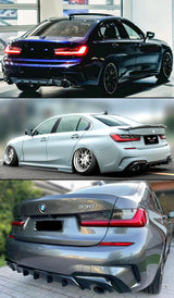 G20 330i M-Sport Gloss Black Performance Rear Diffuser - G20 330i PRE LCI