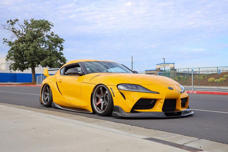 A90/A91 Supra Carbon Fiber V Style Side Skirts - A90 A91 Supra