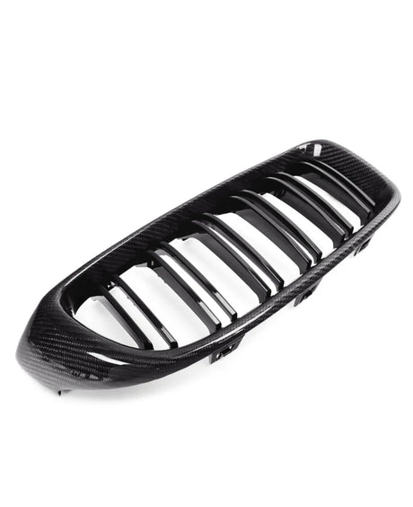Carbon Fiber Dual Slat Front Grilles (BMW F32/F33/F36/F80/F82/F83 M3/M4) - MidWest Bimmer Supply