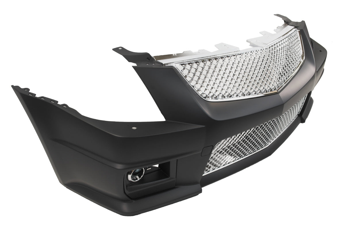 2008-2013 Cadillac CTS-V Style Front Bumper w/ Front Grille with FOG Lights