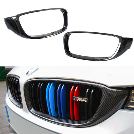 F32/F36 Carbon Fiber Stick On Grille Insert Trim - F32 F33 F36 4-Series