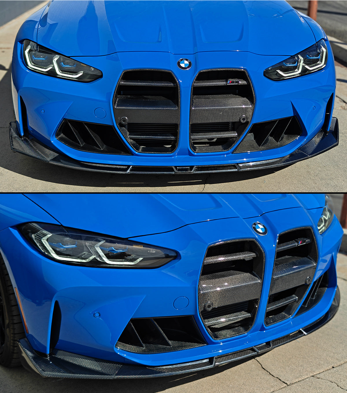 G8X Carbon Fiber VT Style 3-Pc Front Lip - (BMW G80 M3 | G82/G83 M4)