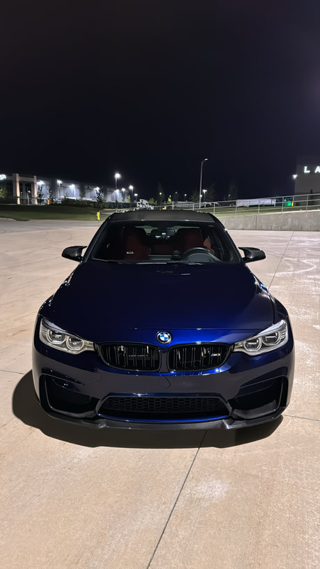 CS V2 Style Carbon Fiber Front Lip (F80 M3 | F82/F83 M4) - MidWest Bimmer Supply