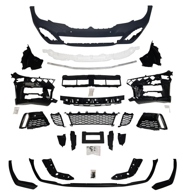 2019-2022 PRE-LCI  BMW G20 M-Performance Style Front Bumper W/ 4PDC holes