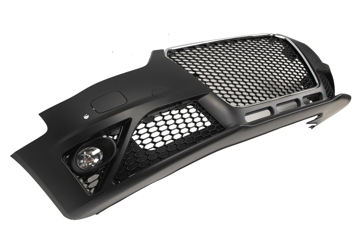 2013-2016 B8.5 Audi A4, RS4 Style Front Bumper W/ Chrome Grille