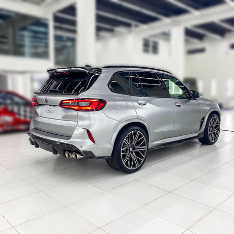 F95/G05 Gloss Black R Style Side Skirt - BMW F95 X5M G05 M-Sport