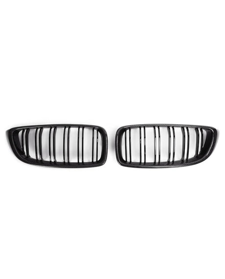 Carbon Fiber Dual Slat Front Grilles (BMW F32/F33/F36/F80/F82/F83 M3/M4)