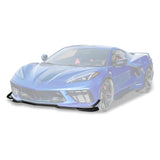 C8 Corvette Z07 Style Gloss Black Front Lip - C8 Chevrolet Corvette