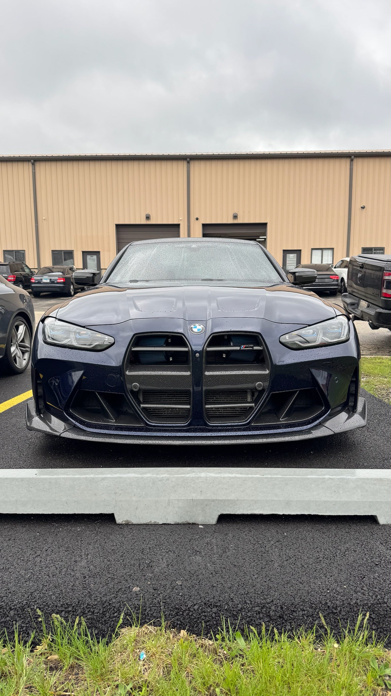 G8X M3/M4 CSL Style Dry Carbon Fiber 3-Piece Front Lip (BMW G80 M3