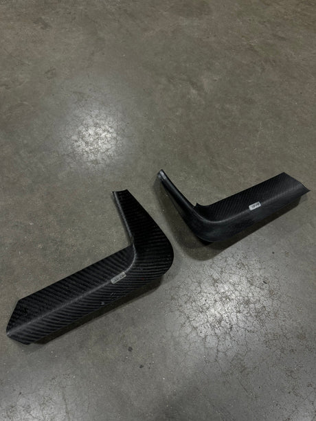 Dry Carbon Fiber OEM Style Rear Bumper Splitters (BMW M3 F80 | M4 F82/F83) - MidWest Bimmer Supply