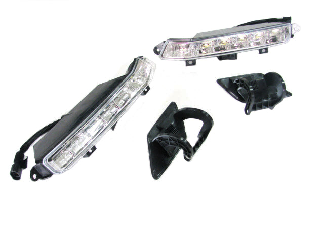 2010-2013 Mercedes Benz E Class W212 E63 AMG Style Front Bumper W/ LED DRL