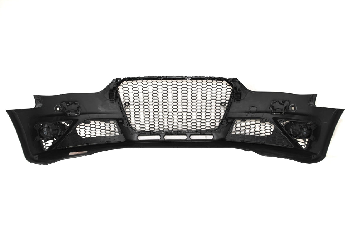 2013-2016 B8.5 Audi A4, RS4 Style Front Bumper W/ Chrome Grille