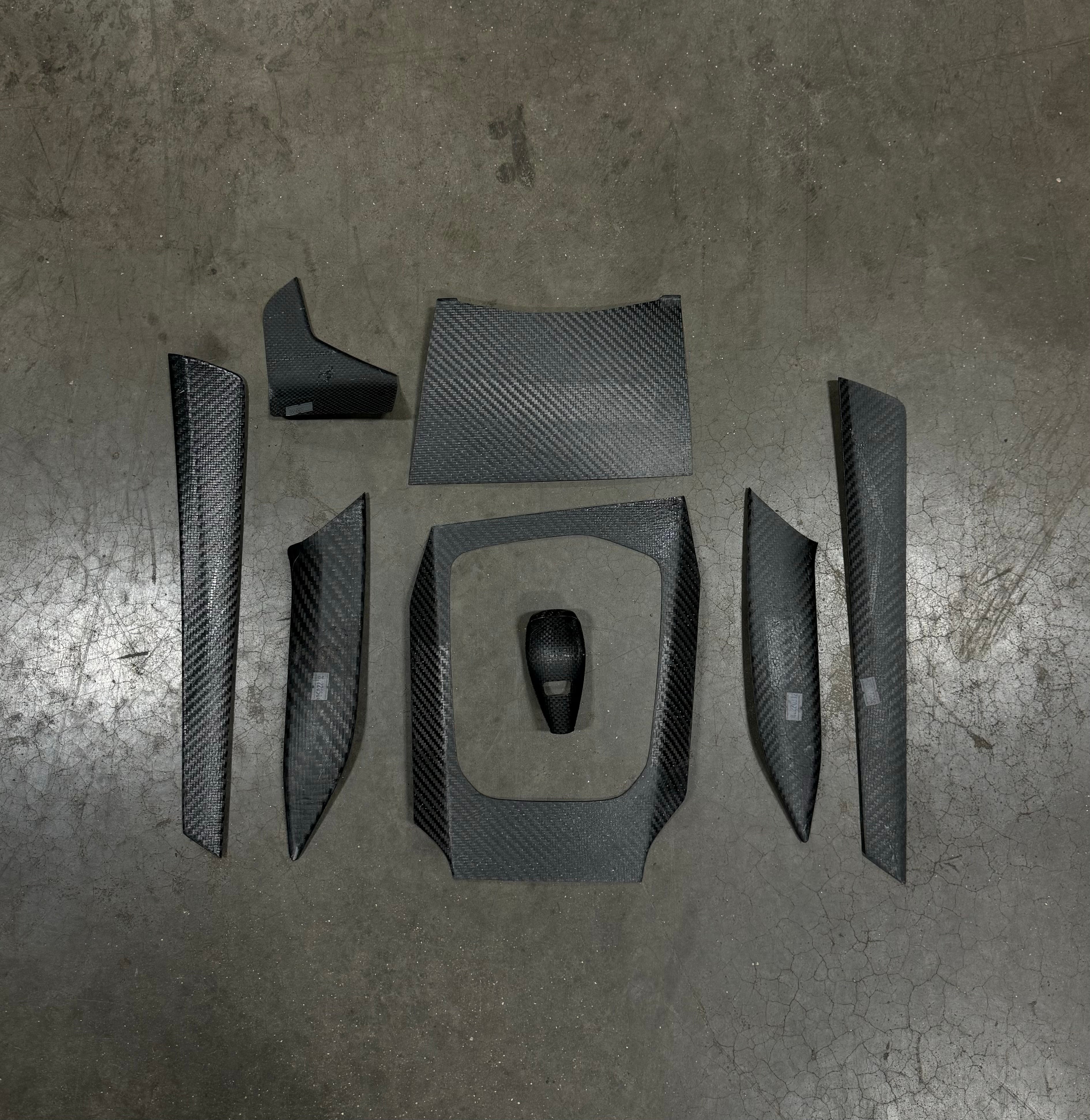 20pcs Carbon Fiber Interior Trim Cover Set Kit For BMW 3 Series G20