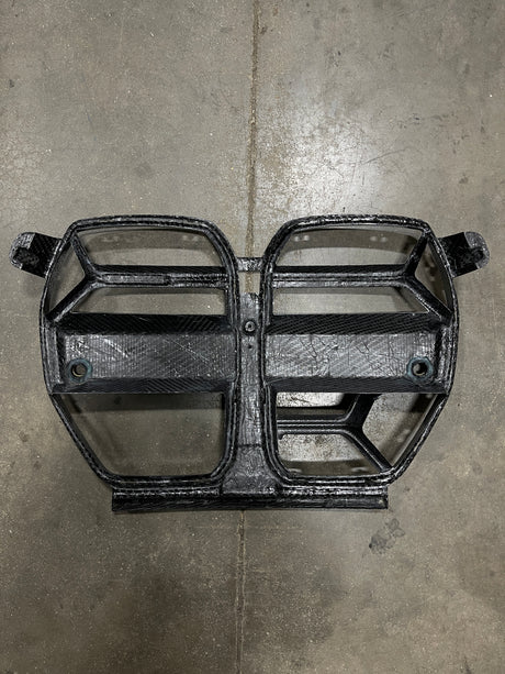 CSL Style Dry Carbon Fiber Front Grille With ACC (BMW G80/G82/G83 M3/M4) - MidWest Bimmer Supply