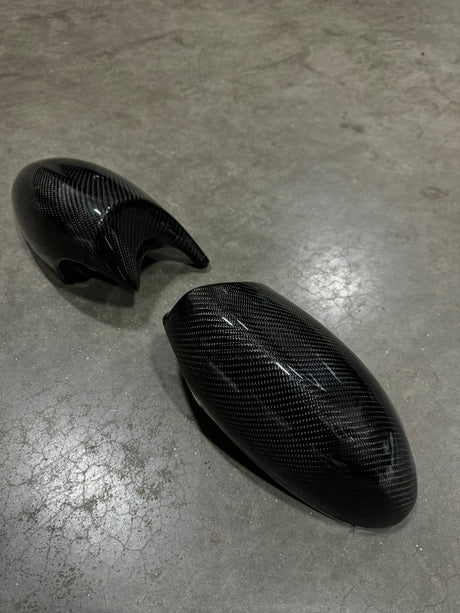M3 Style Carbon Fiber ABS Mirror Cover Replacement Pre-LCI(BMW E82/E87/E90/E92/E93) - MidWest Bimmer Supply