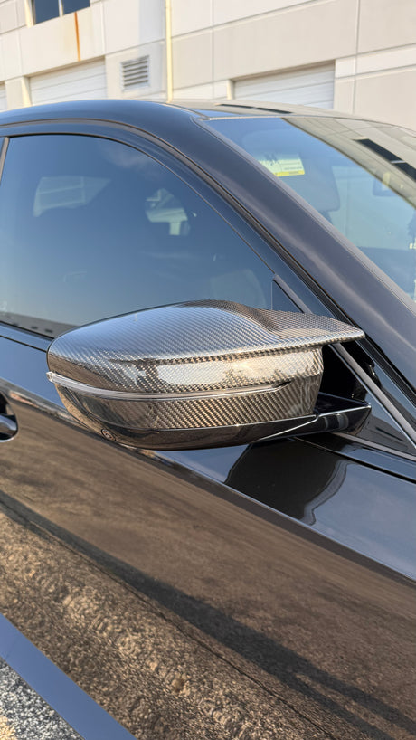 Carbon Fiber Mirror Cover Replacement Set (BMW G80/G82/G83/G87) - MidWest Bimmer Supply