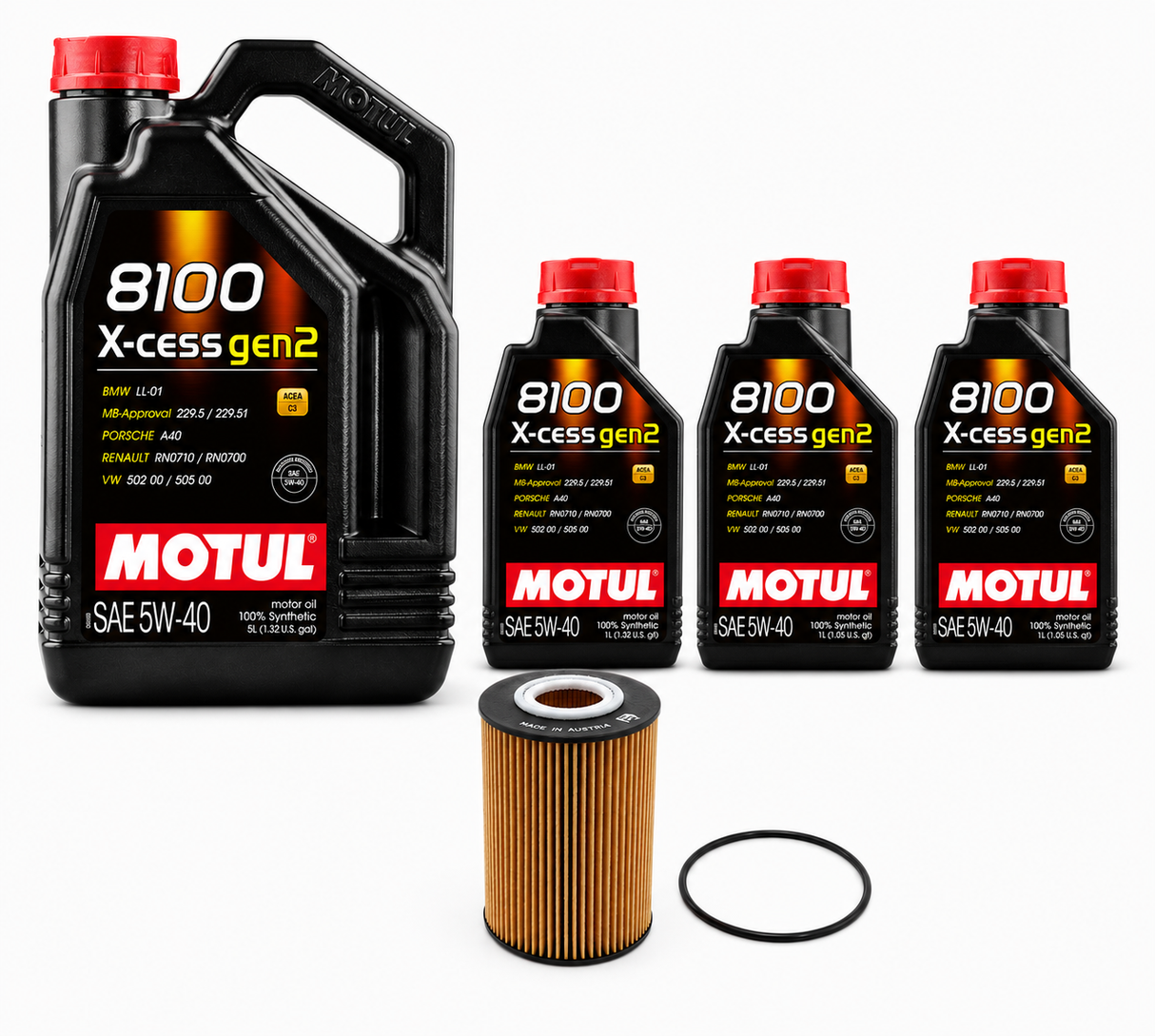 M276 Motul 5W-40 Oil Change Kit – Mercedes Benz C400 C450 C43 E400 GLE400 GLS450 S450 & More