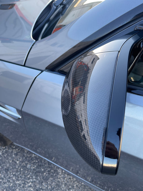 Dry Carbon Fiber Direct Replacement Mirror Covers (BMW E9X M3 / E82 1M) - MidWest Bimmer Supply