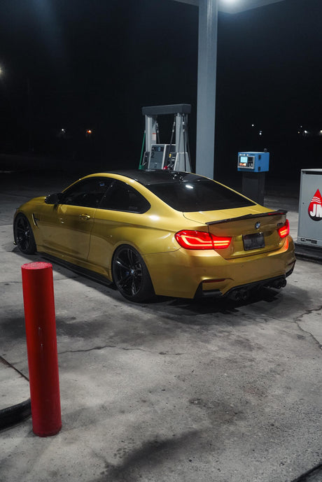 Dry Carbon Fiber OEM Style Rear Bumper Splitters (BMW M3 F80 | M4 F82/F83) - MidWest Bimmer Supply