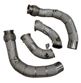 MBS S63 Catless Heat shield Race Downpipes - F90 M5 F91 F92 F93 M8