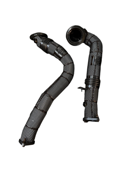 MBS N54 535i Heatshield Catless Downpipe - 2008-2010 E60 BMW 535i & 535xi