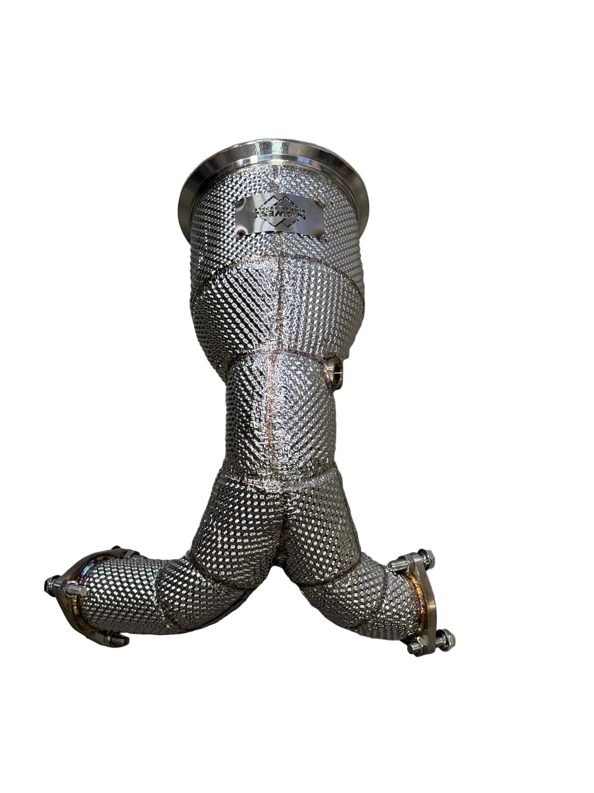 B9/B9.5 Catless Race Downpipe W/ Heat Shield - Audi B9 B9.5 3.0T S4 S5