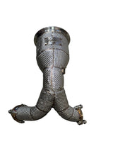 B9/B9.5 Catless Race Downpipe W/ Heat Shield - Audi B9 B9.5 3.0T S4 S5