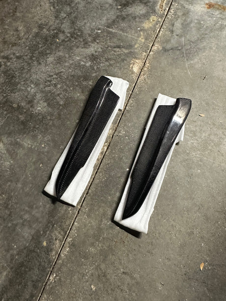 Rear Carbon Fiber Bumper Splitters (BMW E9X M3 | E9X 3-Series)