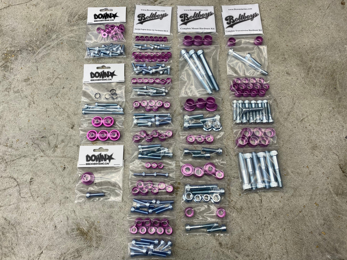Honda D-Series Complete Billet Dress Up Hardware Package Kit